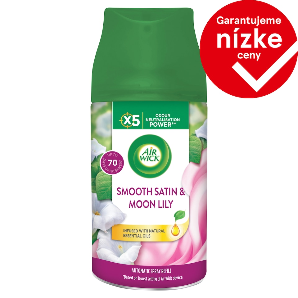 Air Wick Freshmatic náplň do osviežovača vzduchu - Jemný satén a mesačná ľalia 250 ml