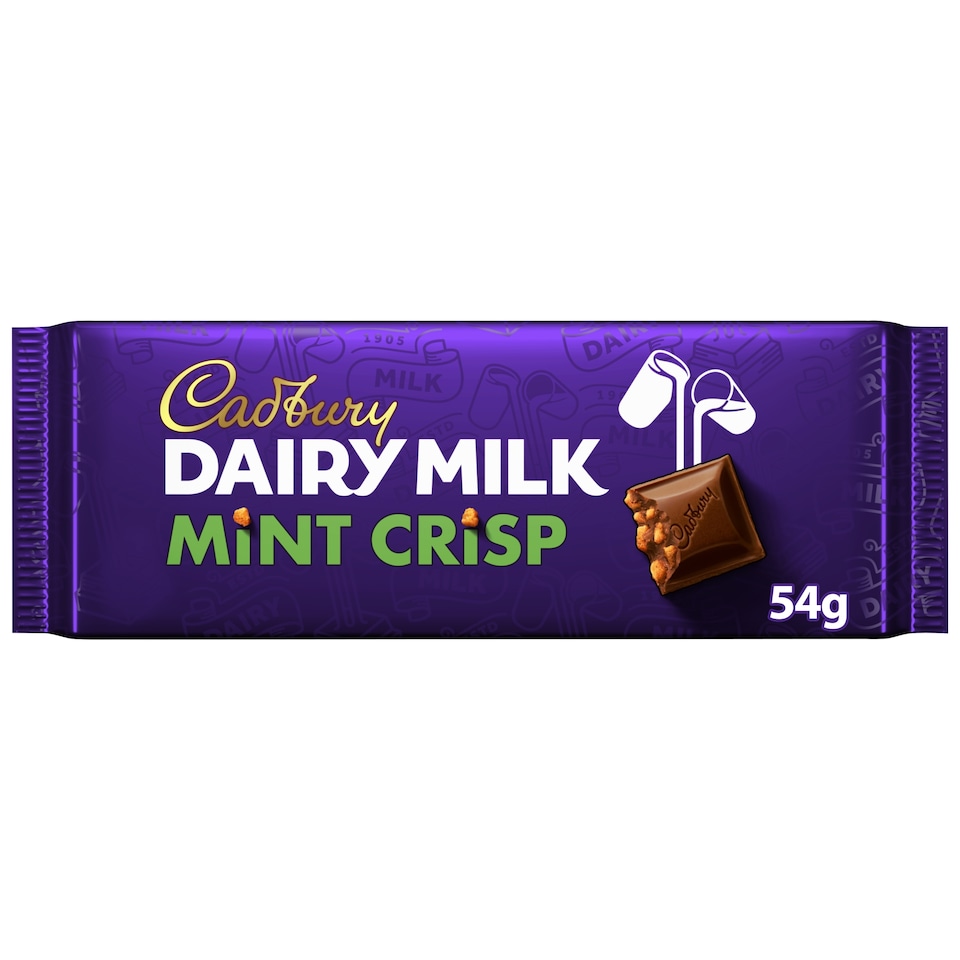 Cadbury Dairy Milk Mint Crisp Chocolate Bar 54g
