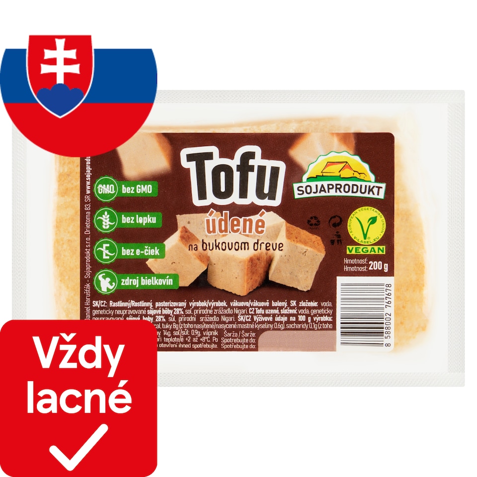 Sojaprodukt Tofu údené na bukovom dreve 200 g