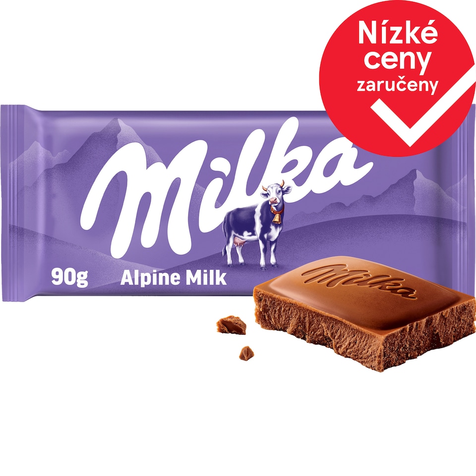 Milka čokoláda Mléčná z alpského mléka 90g