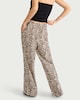 image 3 of F&F Leopard Print Wide Leg Trousers in Multi Brown
