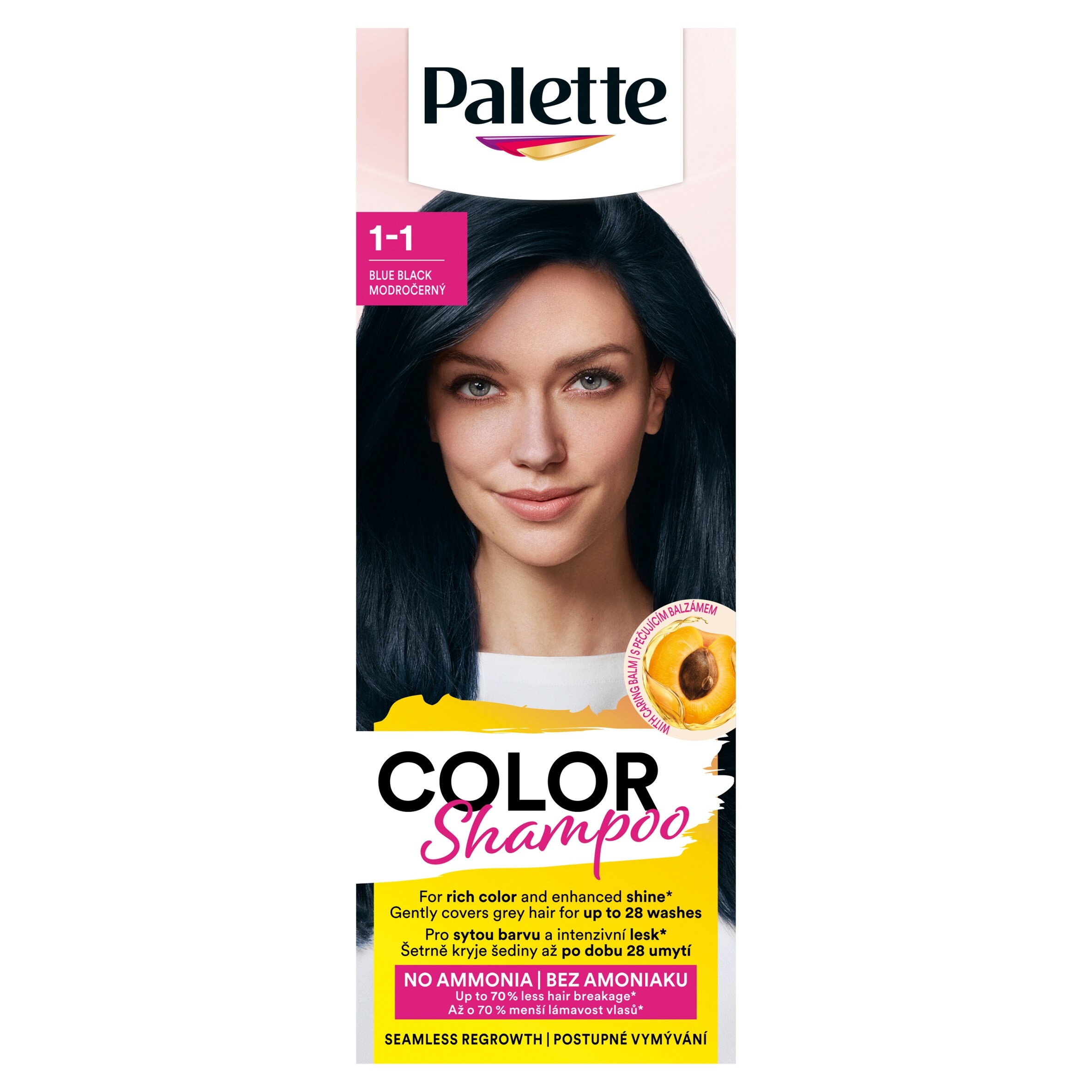 Palette Color Shampoo Permanent Hair Dye 1-1 Blue Black - Tesco Groceries