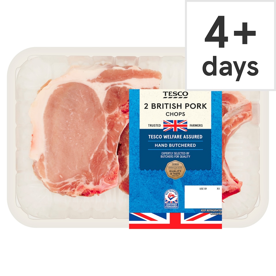 Tesco Pork Loin Chops 2 Pack 450G