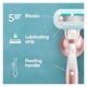 image 3 of Gillette Venus Deluxe Smooth Sensitive Rose gold Razor + 3 Blades