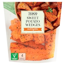 Tesco Sweet Potato Wedges In Parsley & Thyme Oil 500G