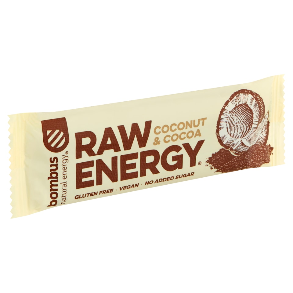 image 1 of bombus Raw Energy Coconut & Cocoa Fruit Bar 50 g