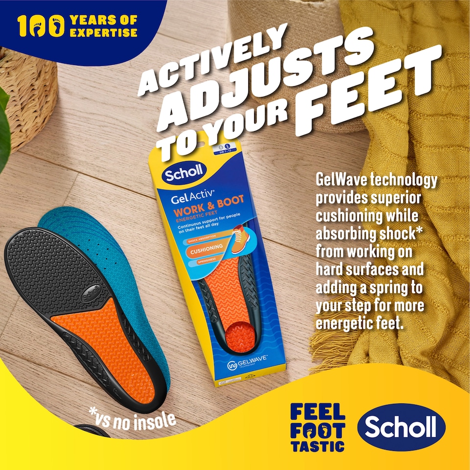 image 1 of Scholl Gelactiv Insole Work - Men