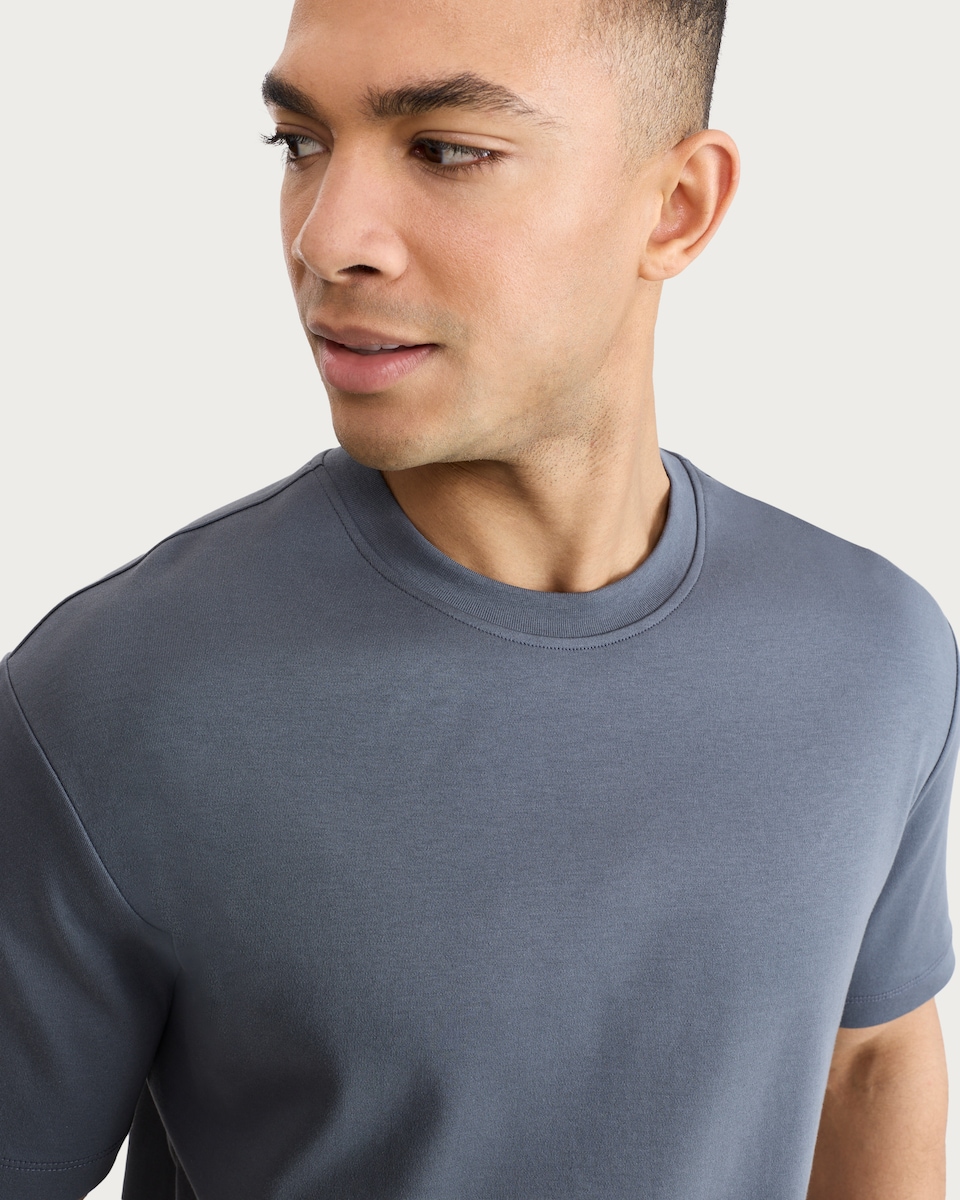 image 1 of The F&F Edit Pure Cotton Heavyweight Oversized Fit T-Shirt in Grey