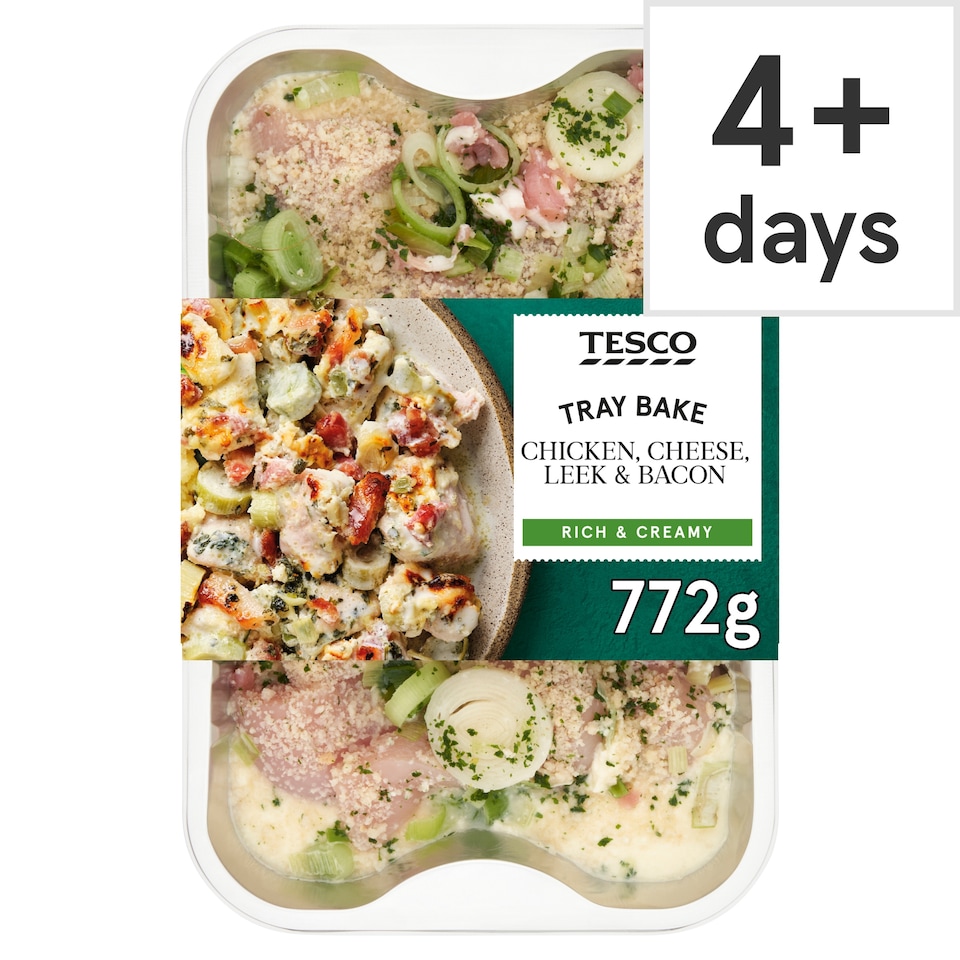 Tesco Chicken, Cheese, Leek and Bacon 772g