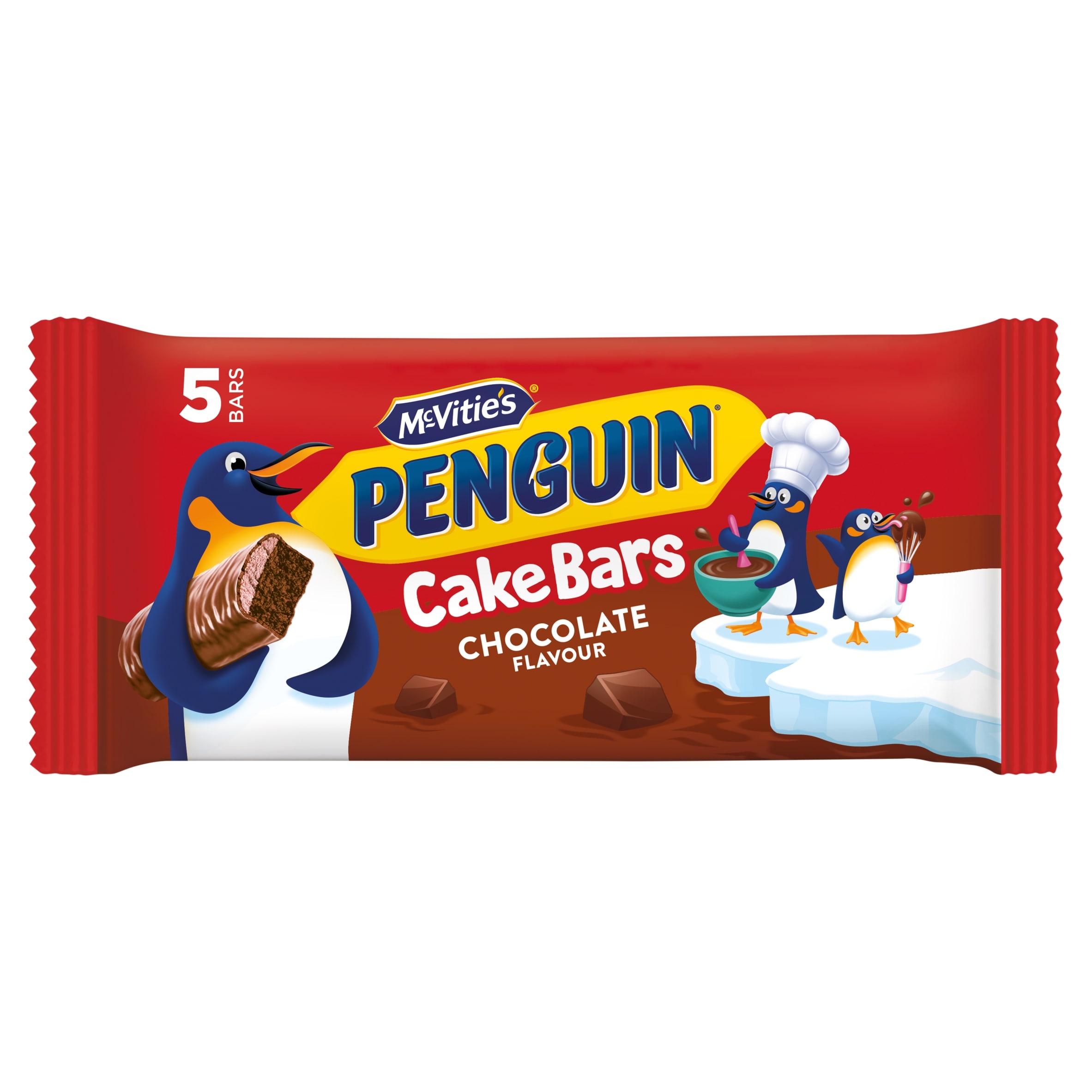 Mcvitie's Penguin Chocolate Flavour Cake Bar 5 Pack