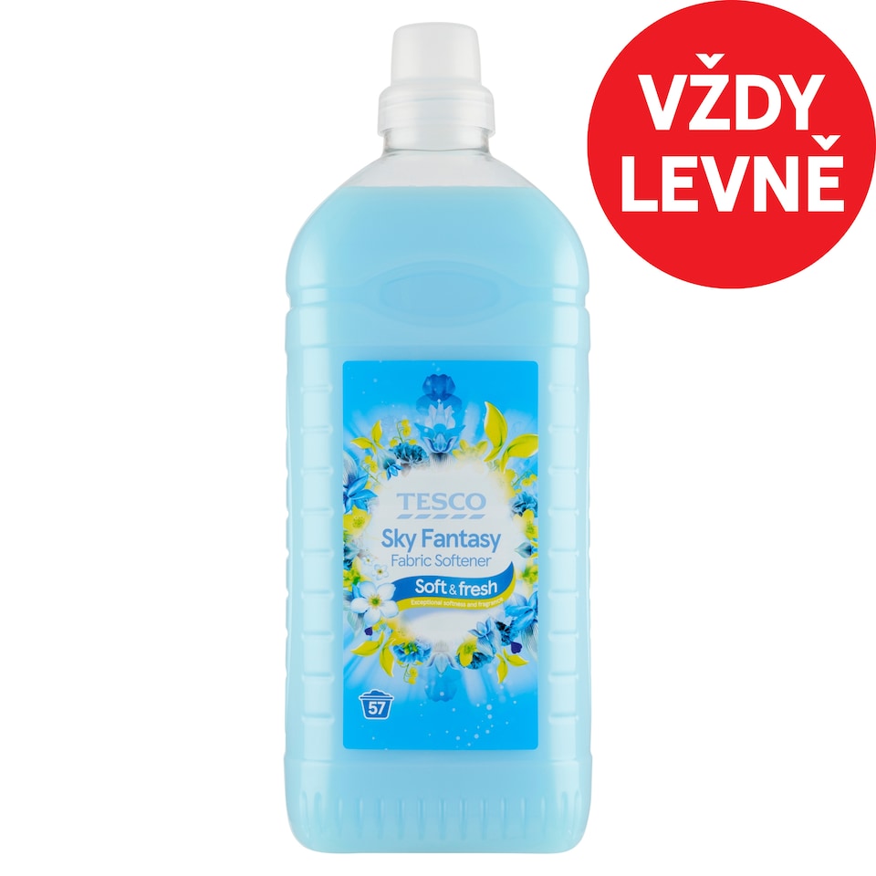 Tesco Soft & Fresh Sky Fantasy Fabric Softener 57 Washes 2L