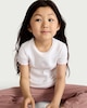 image 2 of F&F Girls Cotton Rich Rainbow Embroidered T-Shirt in Cream