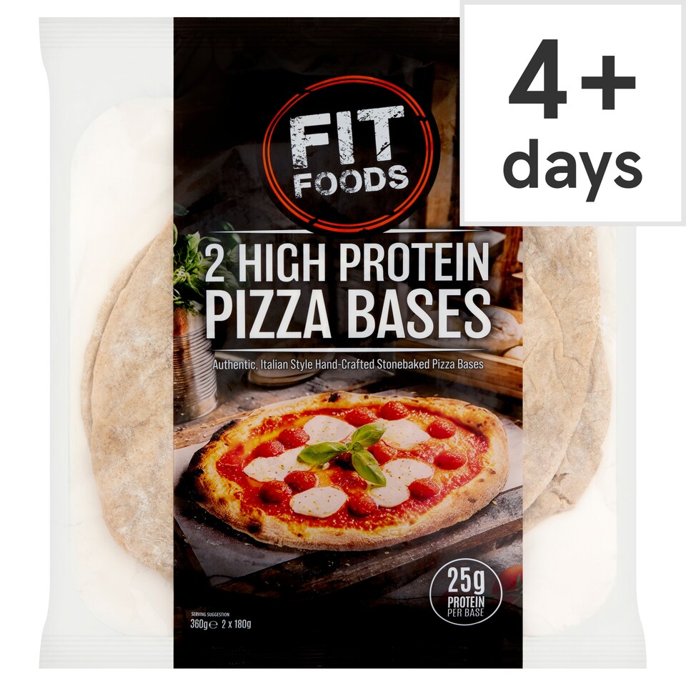Fit Foods 2 High Protein Pizza Bases 360g (2x180g)