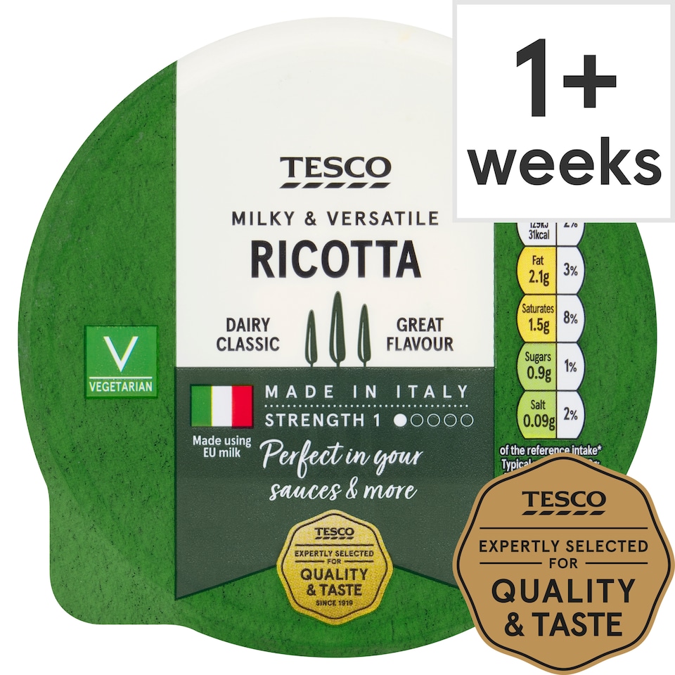 Tesco Ricotta Cheese 250 G