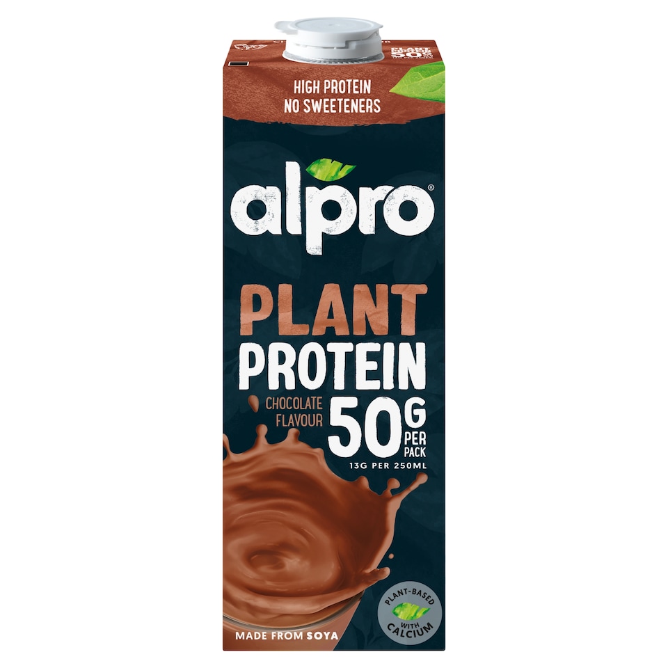 Alpro Plant Protein UHT csokoládéízű szójaital hozzáadott kalciummal, B2- és D2-vitaminnal 1 l