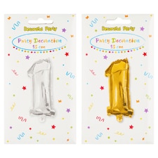 Decorata Party fólia léggömb 1-es szám partidísz 85 cm