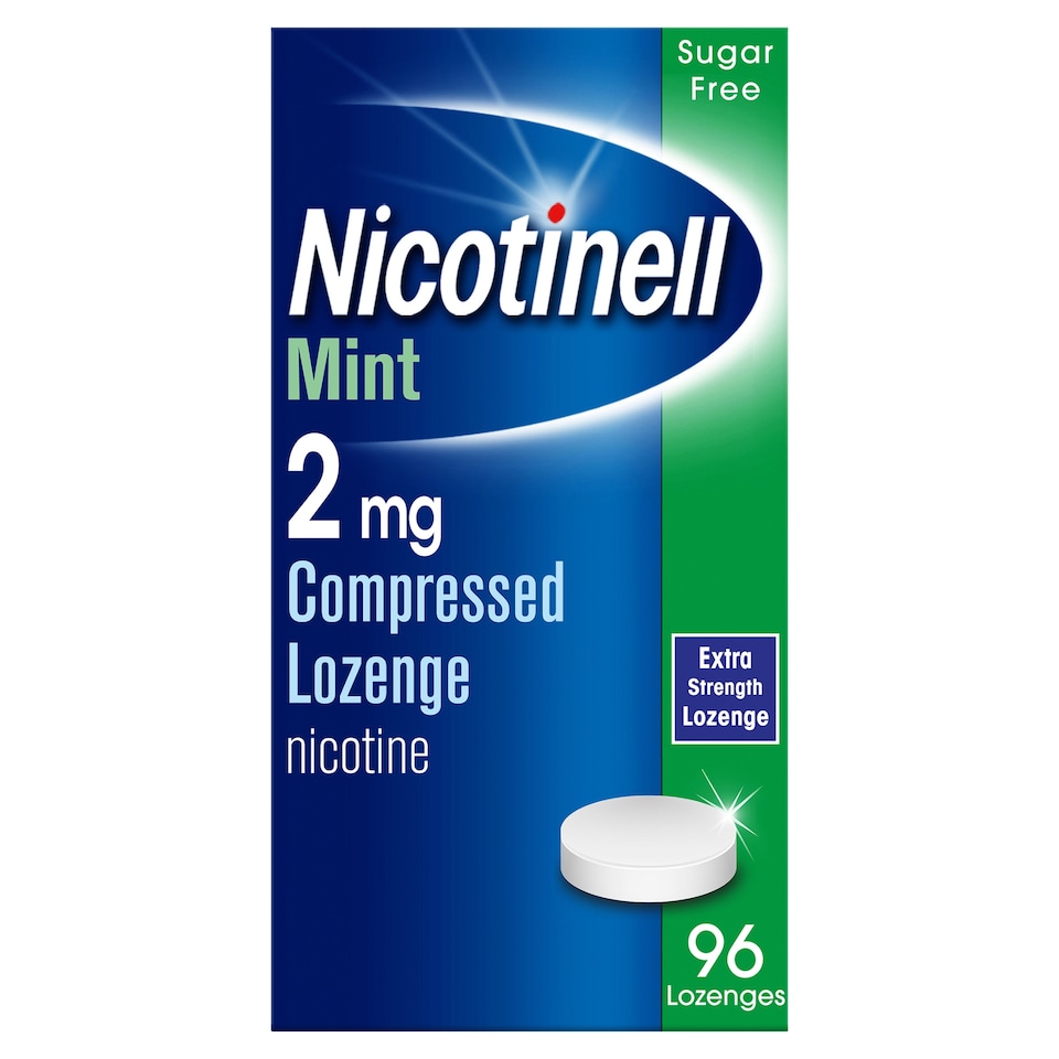 Nicotinell Stop Smoking Aid 2mg Compressed Nicotine Lozenges - Mint 96s