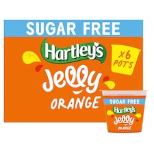 Hartleys No Added Sugar Orange Jelly Pots 6X115g