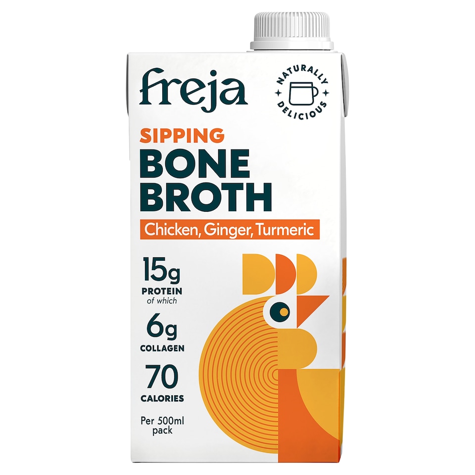 image 1 of Freja Sipping Bone Broth Chicken, Ginger & Turmeric 500ml