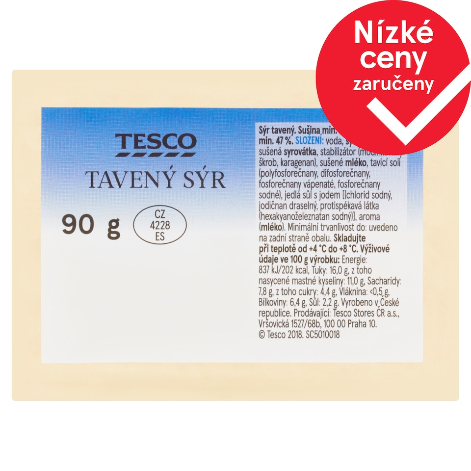 Tesco Cream Cheese 90g