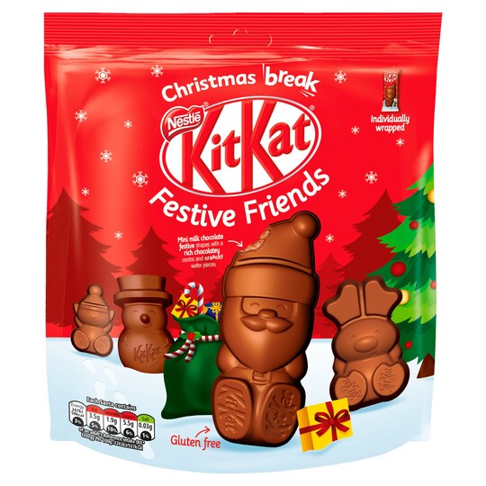 Kit Kat Festive Friends Milk Chocolate Shapes 220G