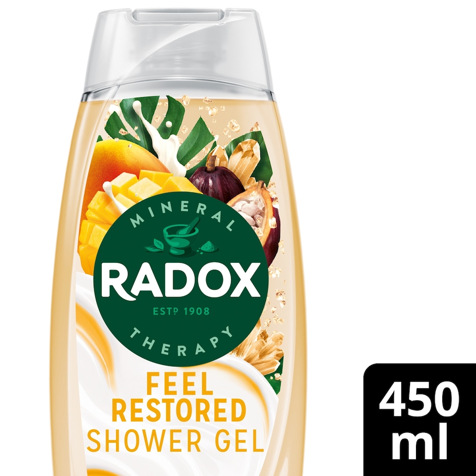 image 1 of Radox Feel Restored Shower Gel Body Wash 450ml