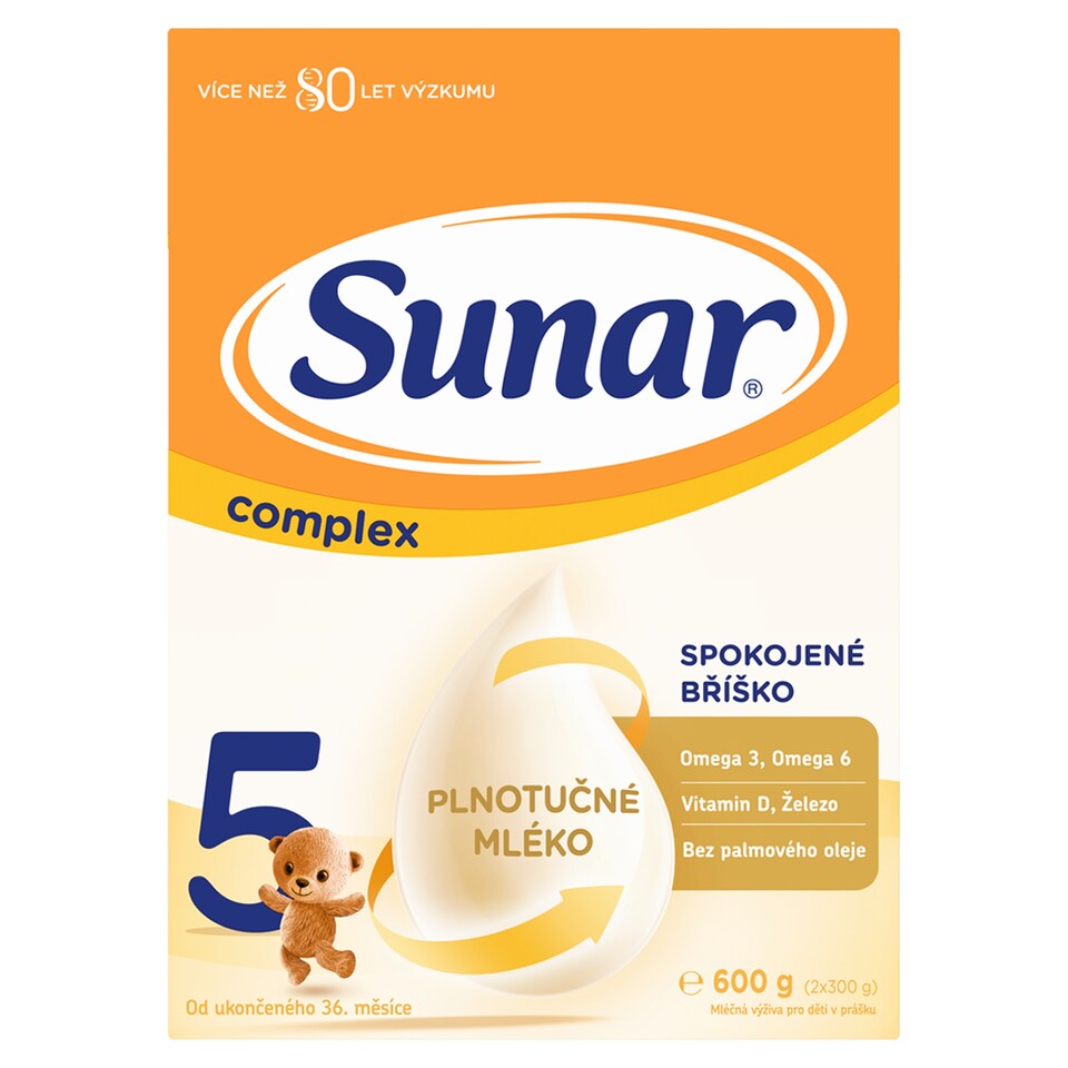 obrázok 1 z Sunar Complex 5 detské mlieko 600 g