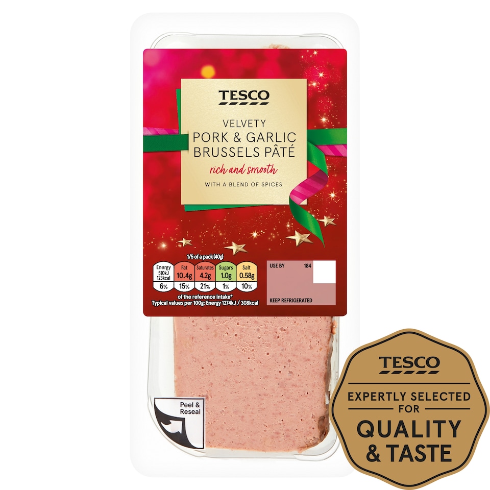 Tesco Pork & Garlic Brussels Pate 200G
