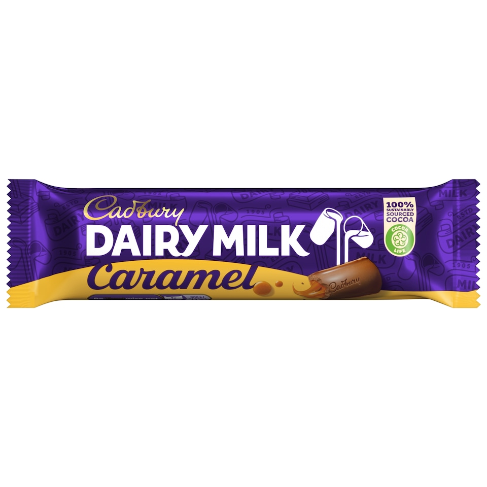 Cadbury Dairy Milk Caramel Chocolate Bar Single 45g