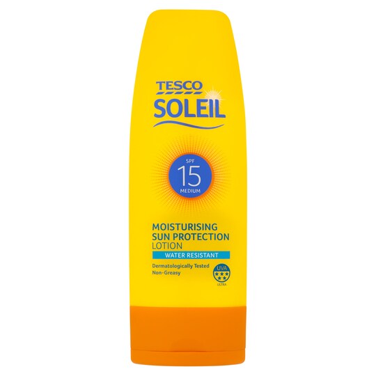 Soleil Medium Sun Lotion Spf 15 200Ml Tesco Groceries