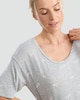 image 2 of F&F Tree Print Pyjama Dress in Grey