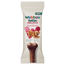 Webbox Tuffies Dog Bacon Milky Bone 90g