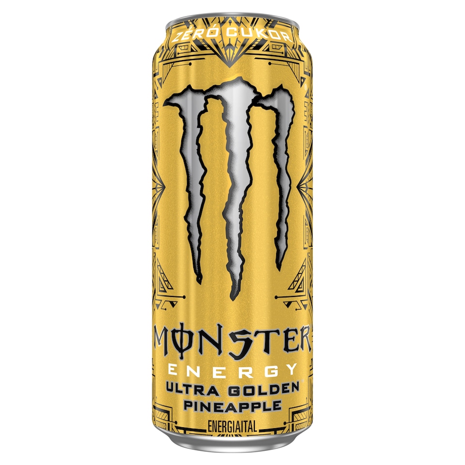 Monster Energy Ultra Golden Pineapple szénsavas ananász ízű energiaital 500 ml