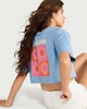 image 1 of OH ME OH MY Pure Cotton Cropped T-Shirt in Blue