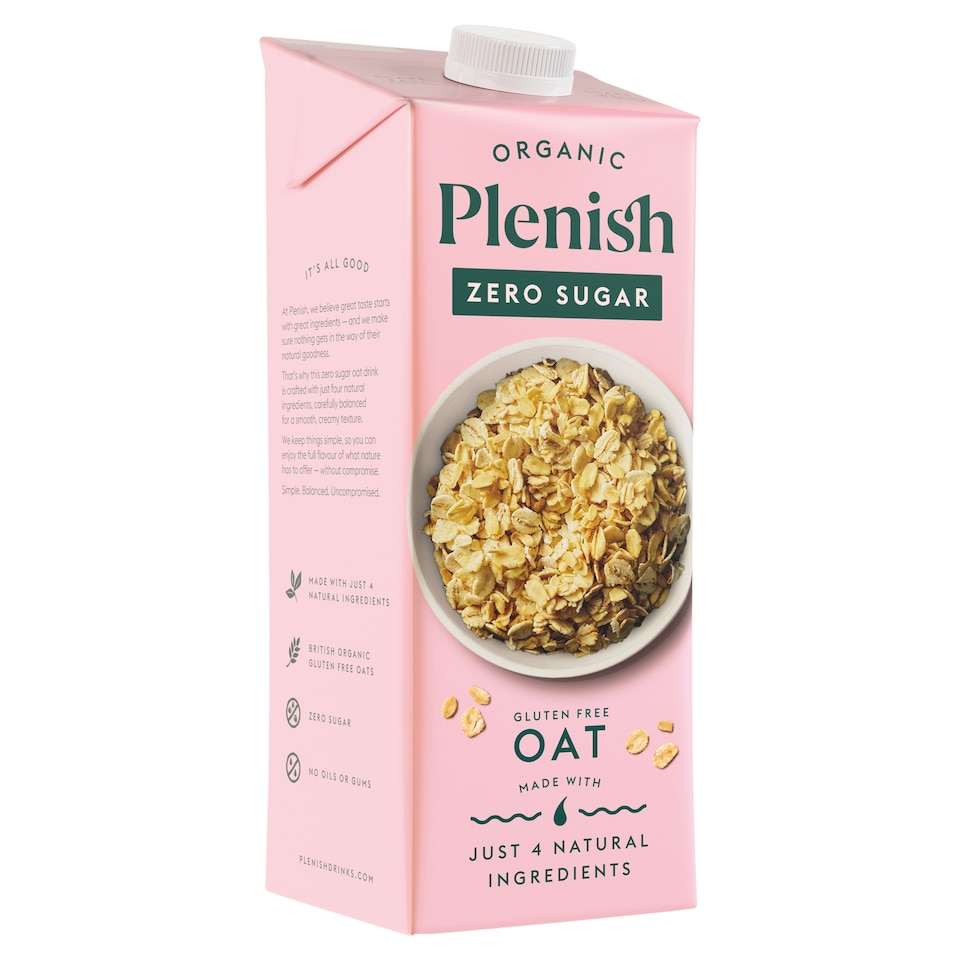 image 1 of Plenish Organic Oat Zero Sugar Drink 1L