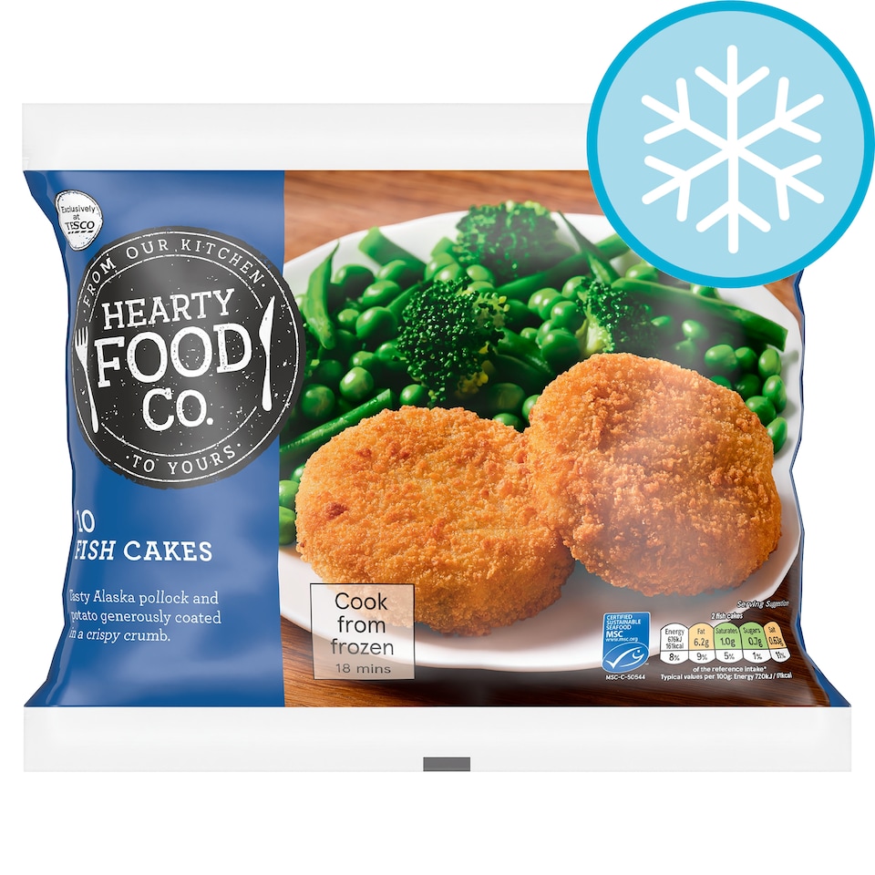 Hearty Food CO 10 Fishcakes 500g