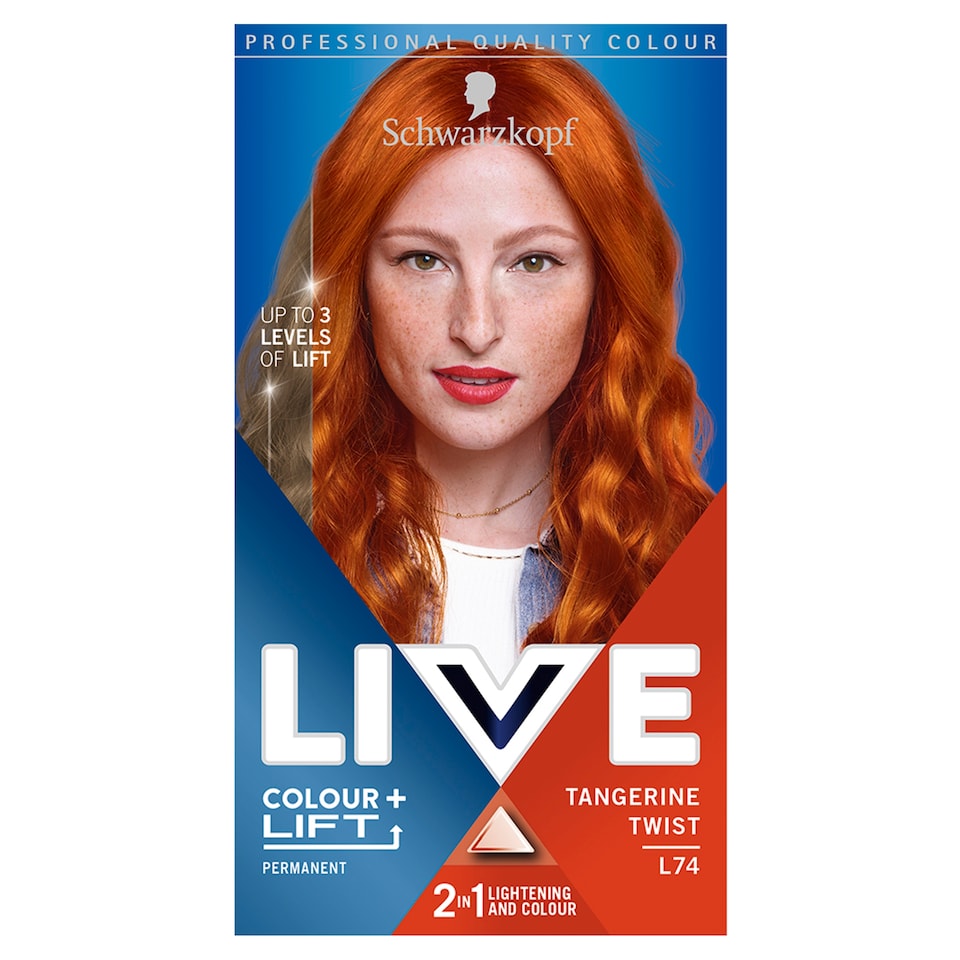 image 1 of Schwarzkopf Live Colour + Lift Permanent Tangerine Twist L74 Hair Dye