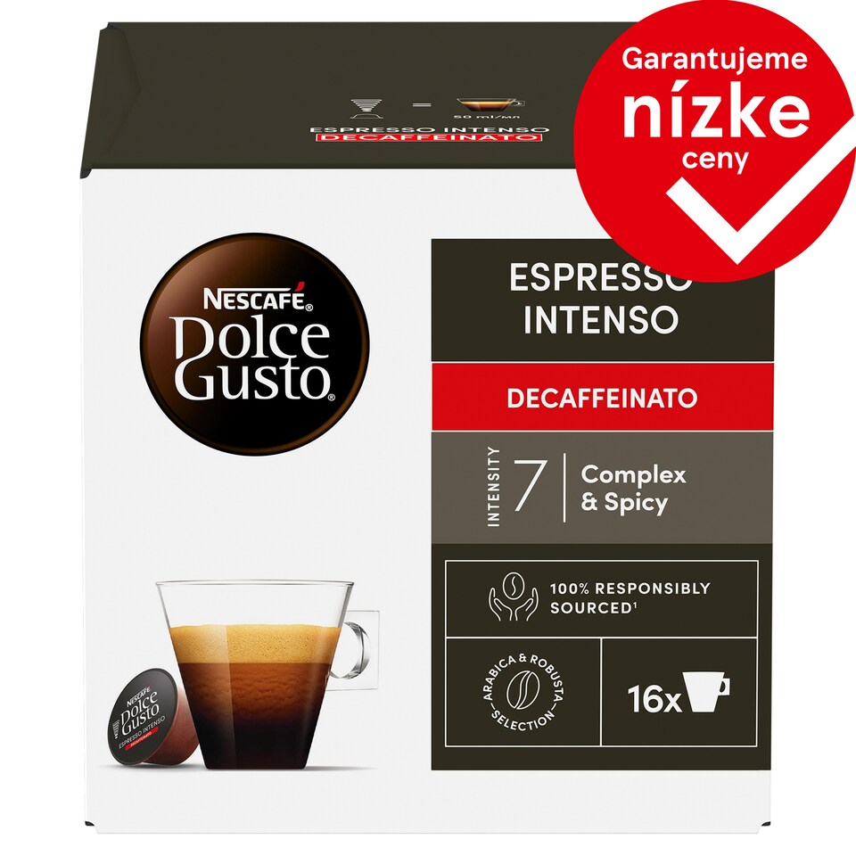 NESCAFÉ Dolce Gusto Espresso Decaffeinato - káva v kapsulách - 16 kapsúl v balení