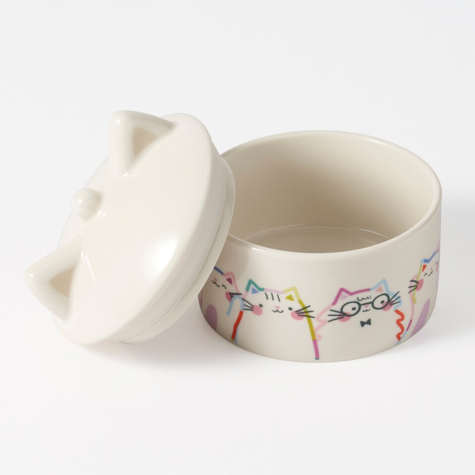 image 1 of Paperchase Terrazzo Cats Ceramic Trinket Dish