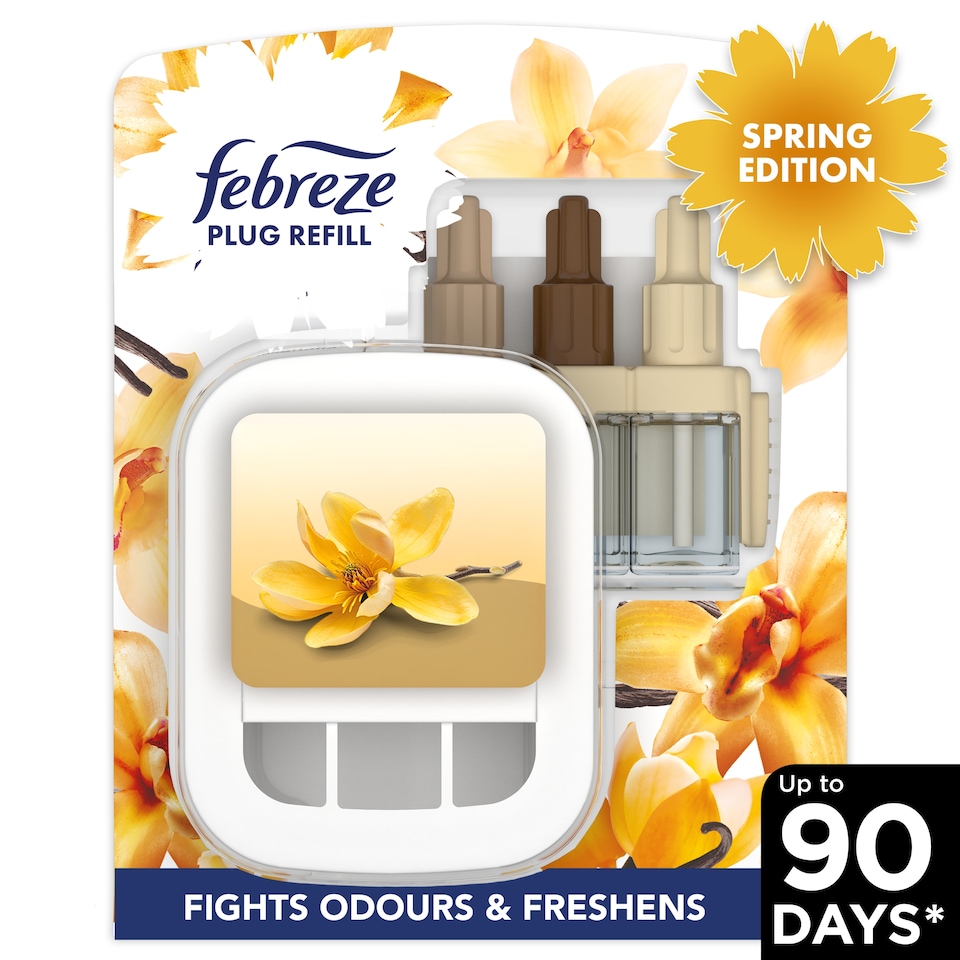 image 1 of Febreze Air Freshener Plug & Refill Starter Kit Vanilla 20Ml