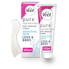 Veet Pure Hair Removal Cream Legs & Body Sensitive 100ml