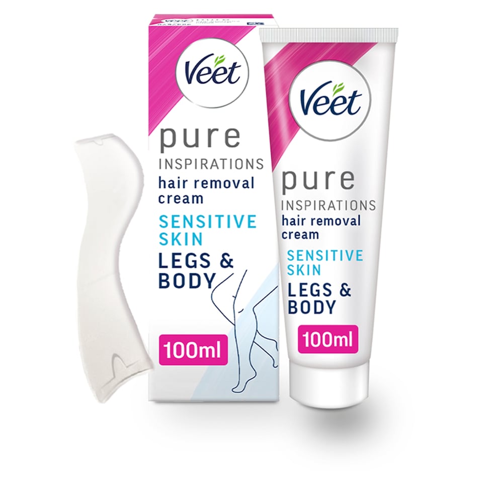 image 1 of Veet Pure Hair Removal Cream Legs & Body Sensitive 100ml