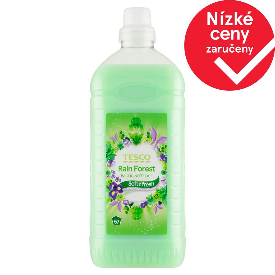 Tesco Soft & Fresh Rain Forest aviváž 57 praní 2l
