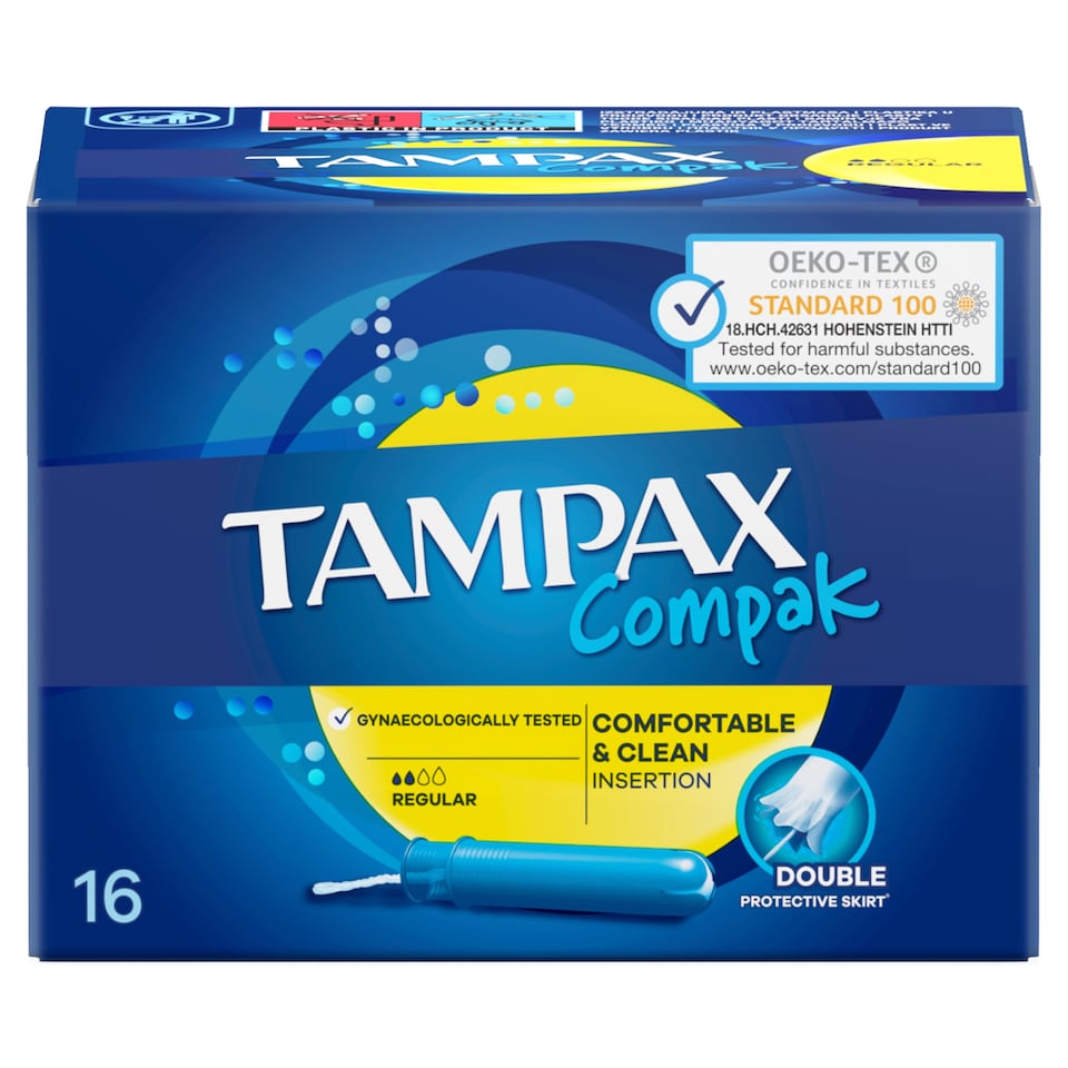 Tampax Compak Regular Applikátoros Tampon, 16 db 1. kép