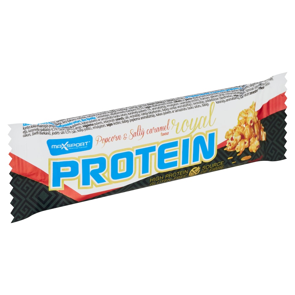 image 1 of MaxSport Royal Protein Bar Popcorn & Salty Caramel Flavour 60 g
