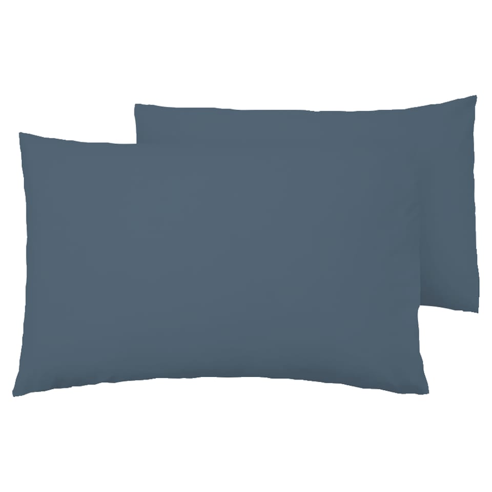 F&F Home Navy Brushed Housewife Pillowcase Pair