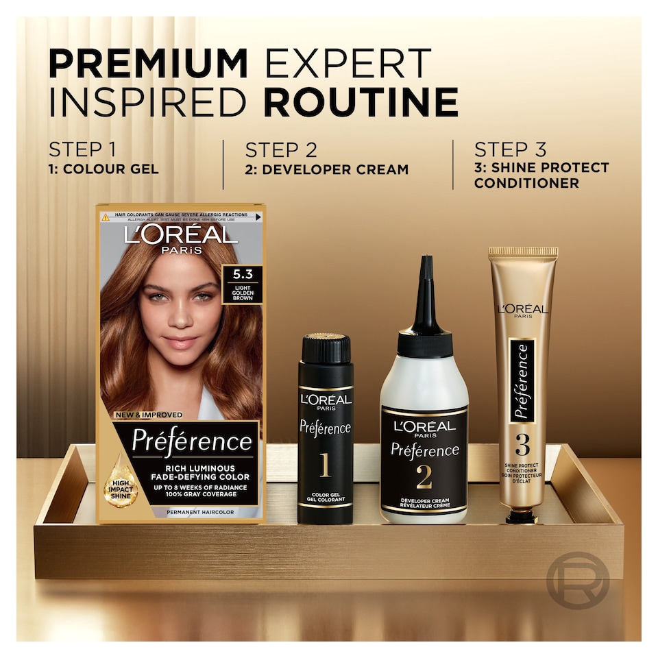 image 1 of L’Oreal Preference 5.3 Virginia Chestnut Brown Permanent Hair Dye