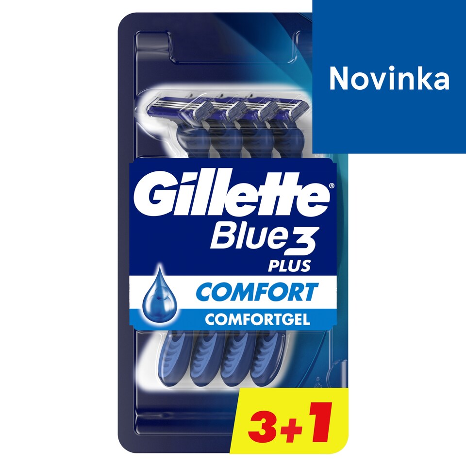 image 1 of Gillette Blue3 Plus Comfort, Jednorazové Holiace Strojčeky Pre Mužov, Balenie Holiacich Strojčekov