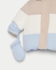 image 3 of F&F Baby Colour Block Shower Resistant Puffer Jacket with Mittens in Neutral