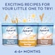 image 4 of Aptamil Creamed Banana Porridge Baby Cereal 4-6+ Months 125g